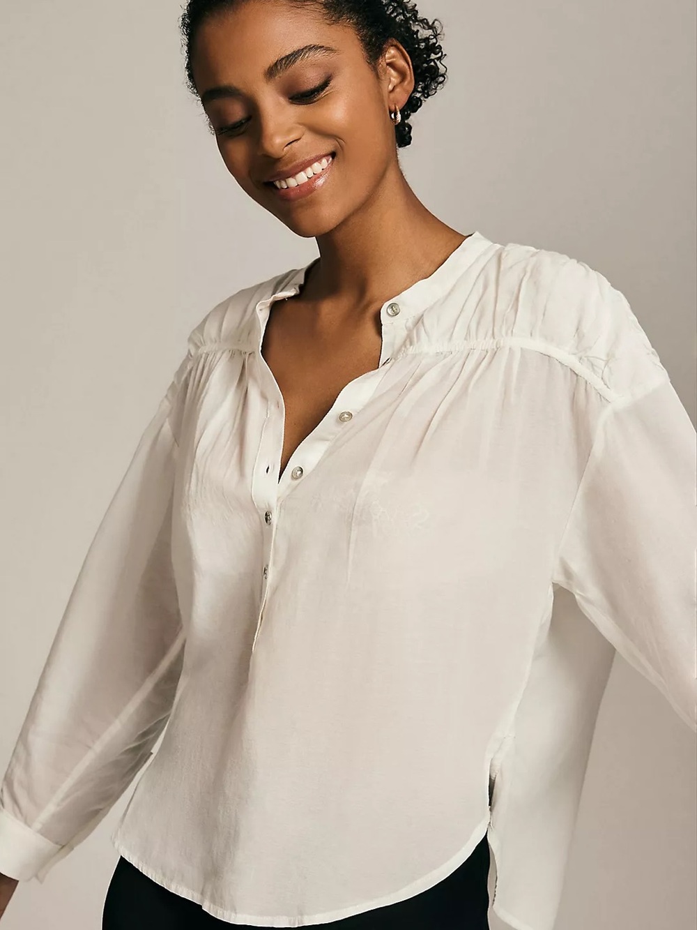 NWT Anthropologie/Pilcro Henley Pullover Blouse XXS P